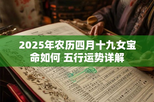 2025年农历四月十九女宝命如何 五行运势详解