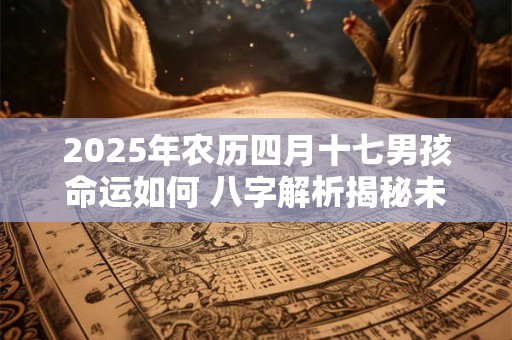2025年农历四月十七男孩命运如何 八字解析揭秘未来