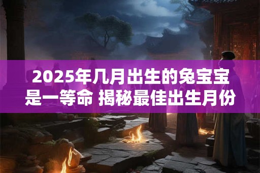 2025年几月出生的兔宝宝是一等命 揭秘最佳出生月份