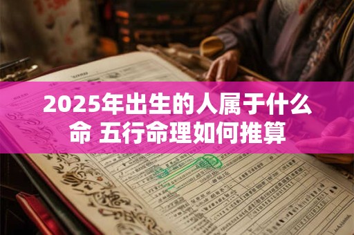 2025年出生的人属于什么命 五行命理如何推算