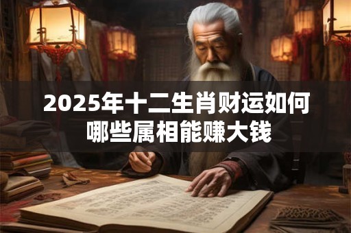 2025年十二生肖财运如何 哪些属相能赚大钱