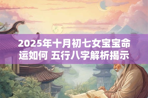 2025年十月初七女宝宝命运如何 五行八字解析揭示玄机