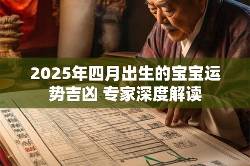 2025年四月出生的宝宝运势吉凶 专家深度解读