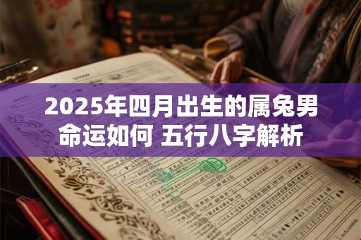 2025年四月出生的属兔男命运如何 五行八字解析