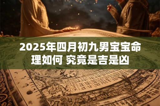 2025年四月初九男宝宝命理如何 究竟是吉是凶