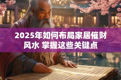 2025年如何布局家居催财风水 掌握这些关键点