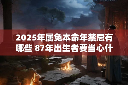 2025年属兔本命年禁忌有哪些 87年出生者要当心什么
