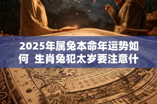 2025年属兔本命年运势如何  生肖兔犯太岁要注意什么
