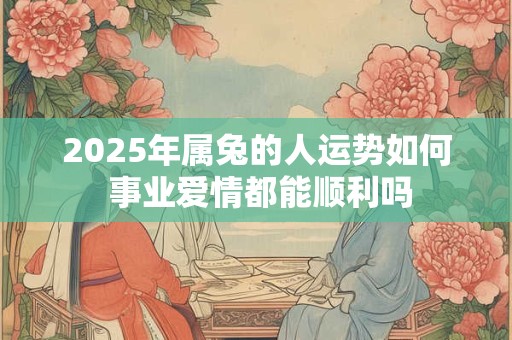 2025年属兔的人运势如何 事业爱情都能顺利吗