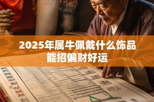2025年属牛佩戴什么饰品能招偏财好运