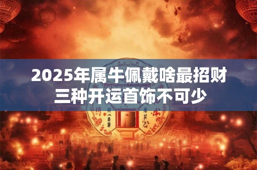 2025年属牛佩戴啥最招财 三种开运首饰不可少
