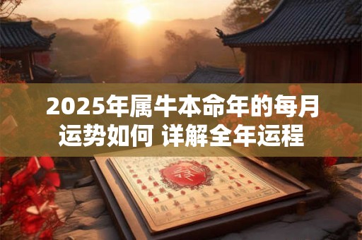 2025年属牛本命年的每月运势如何 详解全年运程