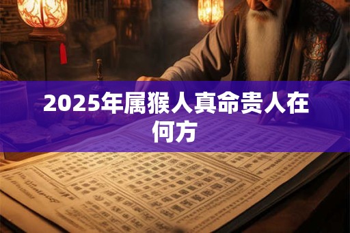 2025年属猴人真命贵人在何方