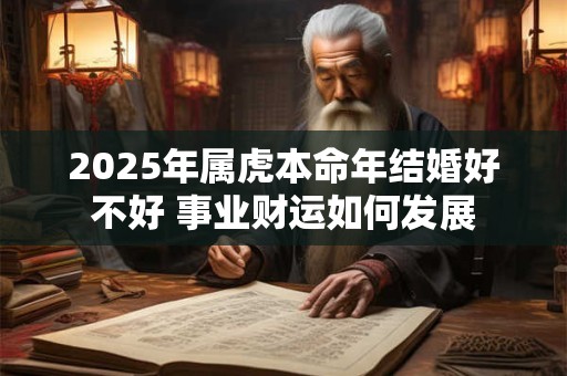 2025年属虎本命年结婚好不好 事业财运如何发展