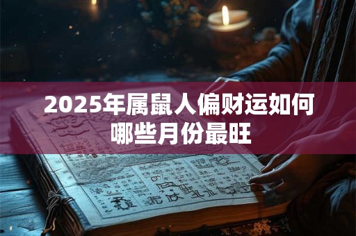 2025年属鼠人偏财运如何 哪些月份最旺