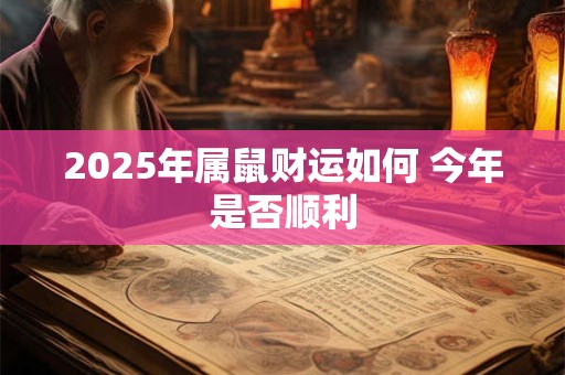 2025年属鼠财运如何 今年是否顺利