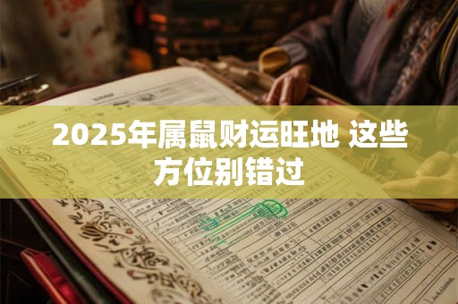 2025年属鼠财运旺地 这些方位别错过