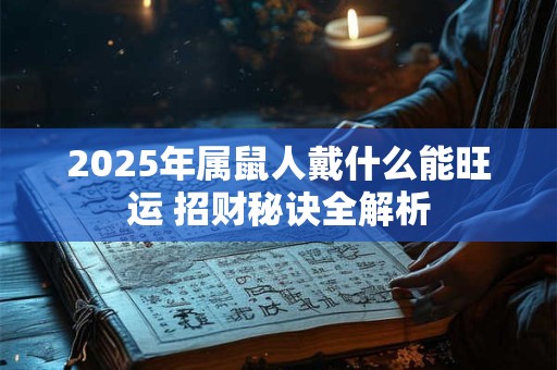 2025年属鼠人戴什么能旺运 招财秘诀全解析