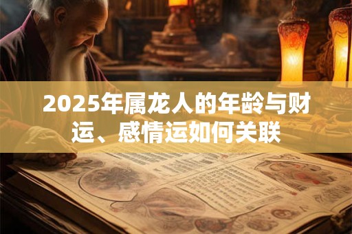 2025年属龙人的年龄与财运、感情运如何关联