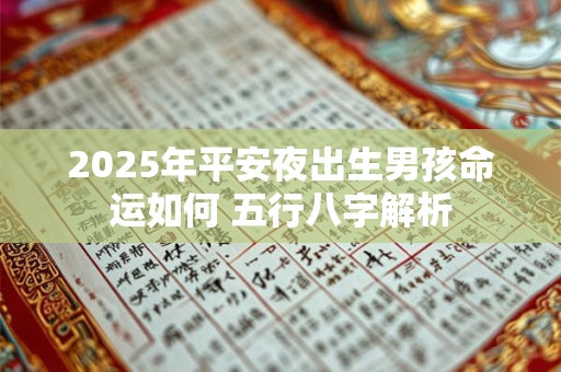 2025年平安夜出生男孩命运如何 五行八字解析
