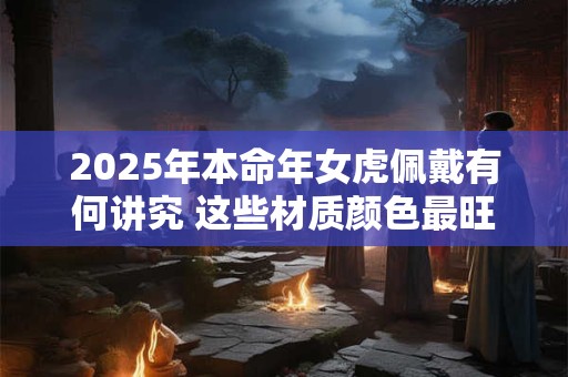 2025年本命年女虎佩戴有何讲究 这些材质颜色最旺运