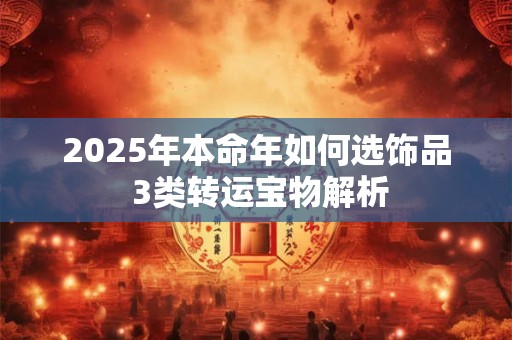 2025年本命年如何选饰品 3类转运宝物解析