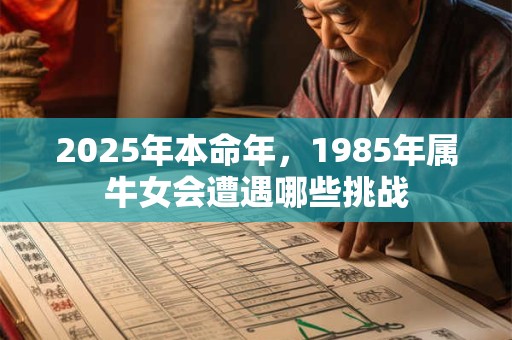 2025年本命年，1985年属牛女会遭遇哪些挑战