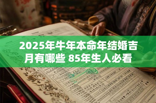 2025年牛年本命年结婚吉月有哪些 85年生人必看