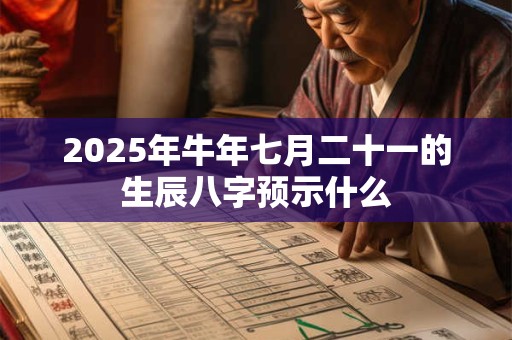 2025年牛年七月二十一的生辰八字预示什么