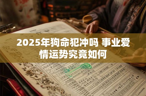 2025年狗命犯冲吗 事业爱情运势究竟如何