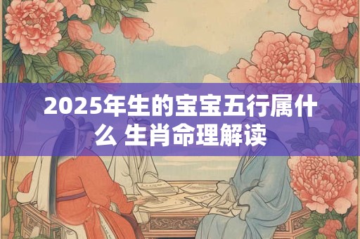 2025年生的宝宝五行属什么 生肖命理解读