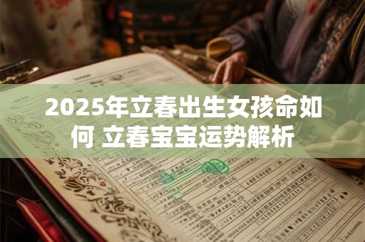 2025年立春出生女孩命如何 立春宝宝运势解析