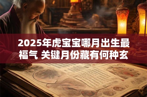 2026年虎宝宝哪月出生最福气 关键月份藏有何种玄机