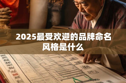 2025最受欢迎的品牌命名风格是什么