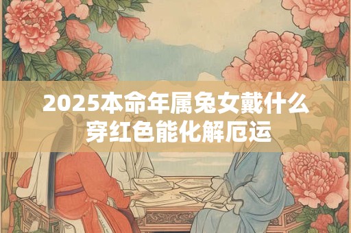 2025本命年属兔女戴什么 穿红色能化解厄运