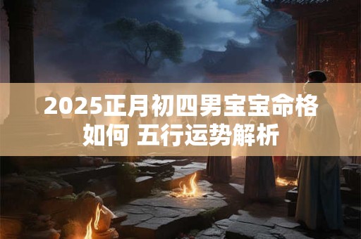 2025正月初四男宝宝命格如何 五行运势解析