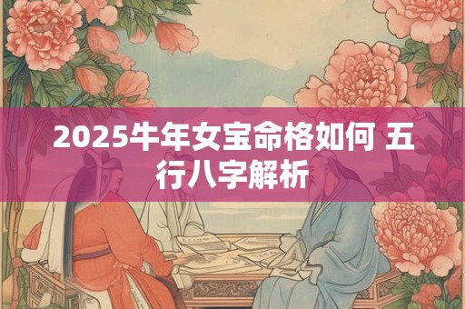 2025牛年女宝命格如何 五行八字解析