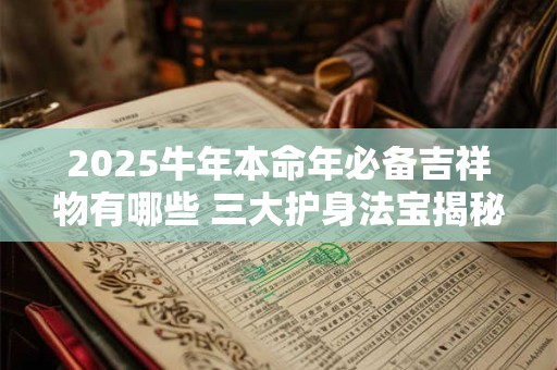 2025牛年本命年必备吉祥物有哪些 三大护身法宝揭秘