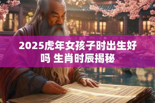2025虎年女孩子时出生好吗 生肖时辰揭秘