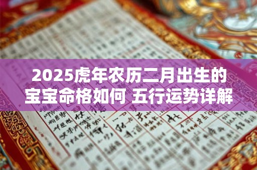 2025虎年农历二月出生的宝宝命格如何 五行运势详解