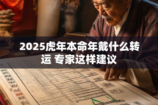 2025虎年本命年戴什么转运 专家这样建议