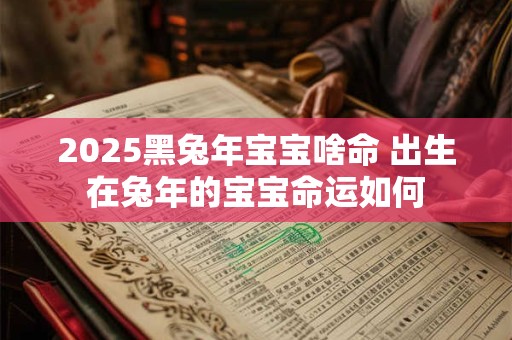 2025黑兔年宝宝啥命 出生在兔年的宝宝命运如何