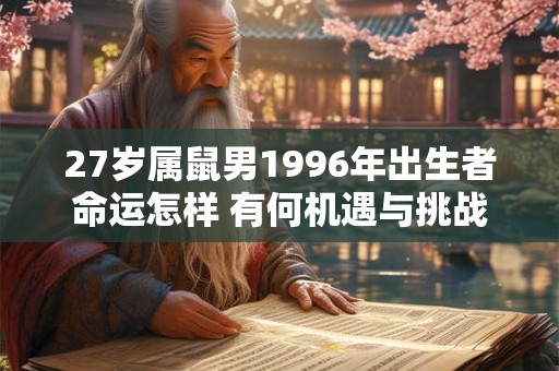27岁属鼠男1996年出生者命运怎样 有何机遇与挑战