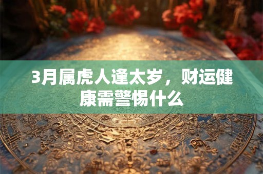 3月属虎人逢太岁，财运健康需警惕什么