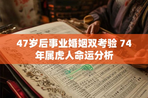 47岁后事业婚姻双考验 74年属虎人命运分析