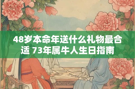 48岁本命年送什么礼物最合适 73年属牛人生日指南