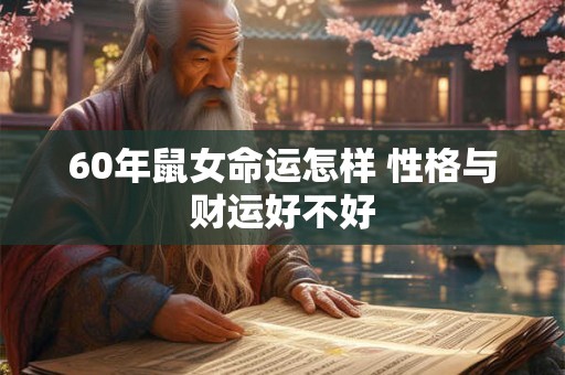 60年鼠女命运怎样 性格与财运好不好