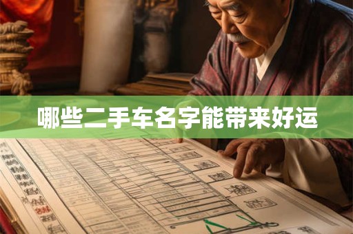 哪些二手车名字能带来好运
