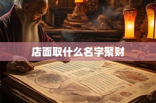 店面取什么名字聚财