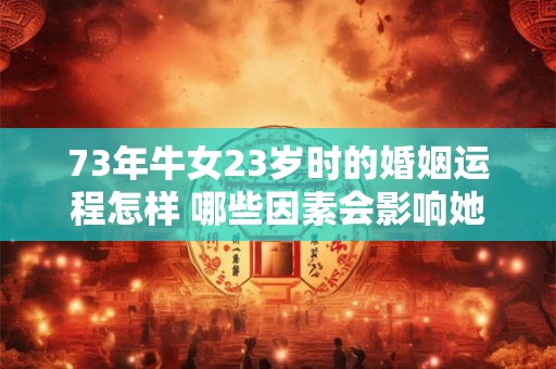 73年牛女23岁时的婚姻运程怎样 哪些因素会影响她的幸福